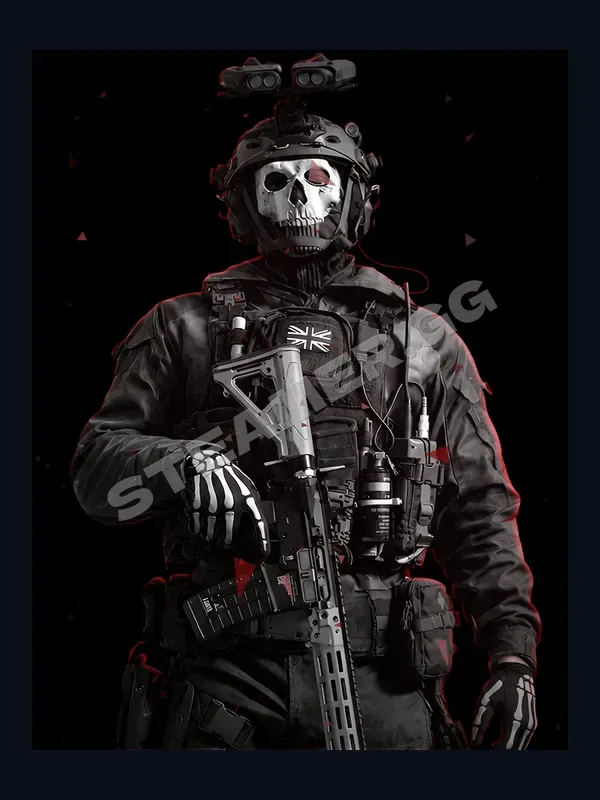 Оформление профиля Steam «Гоуст (COD)»
