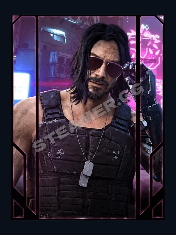 Оформление профиля Steam «Джонни Сильверхенд (Cyberpunk 2077)»